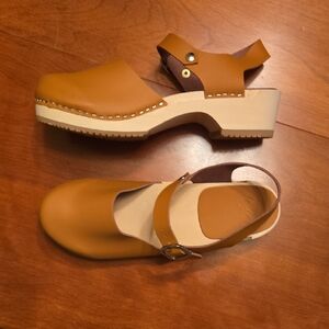Lotta Stockholm Vegan Leather Clogs with Strap